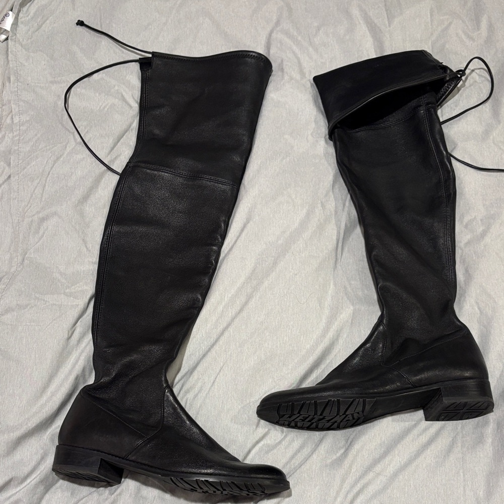 Stuart Weitzman Over-the-Knee (thigh-high)  Leather Boots